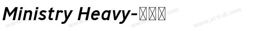 Ministry Heavy字体转换